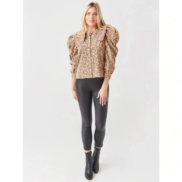 SPRWMN High Waisted Capri Leather Leggings in Black Size XS - Picture 1 of 8